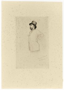 Edgar Degas, állva alkotó: Marcellin Gilbert Desboutin