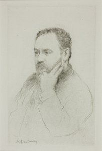 Emile Zola portréja alkotó: Marcellin Gilbert Desboutin