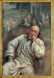 Pierre Cecil Puvis de Chavanne (1824-1898) festő portréja Marcellin Gilbert Desboutins (1823-1902) festménye 19. század Amiens, musee de la Picardie - Pierre Cecil Puvis de Chavanne festő (1824-18-1884) portréja. Marcellin Gi festménye