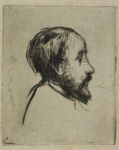 Degas profil portréja alkotó: Marcellin Gilbert Desboutin