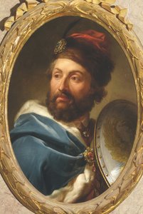 IV Jagellon Kázmér (1427-1492), lengyel király - Marcello Bacciarelli (1731-1818) portréja. Olaj a rézre
