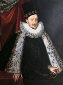 Vasa III Zsigmond svéd és lengyel király portréja, Martin Kober, festménye alkotó: Marcin Kober