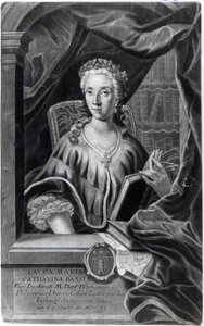 Laura Maria Caterina Bassi, metszett Johann Jakob Haid