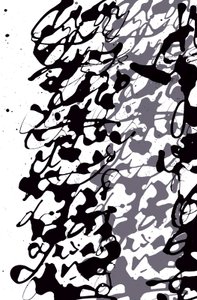 Asemic Writing, 2014 (tinta, papír) alkotó: Marco Campedelli