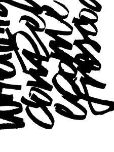 Asemic Writing, 2017 (tinta, papír)