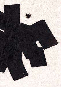 Fekete, 2023 (tinta, papír) alkotó: Marco Campedelli