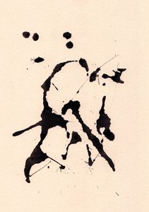 Blot, 2018 (tinta, papír)