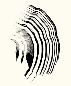 Vibration_01, 2023 (tinta, papír)