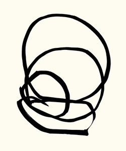 Vibration_02, 2023 (tus, papír) alkotó: Marco Campedelli