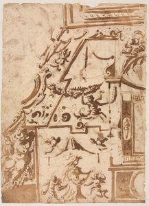 Groteszk ugráló kentaur versóval, c. 15651588.