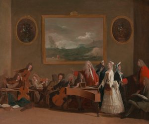Egy opera próbája alkotó: Marco Ricci