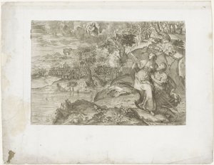 Caesar Augustus és a Tiburtine Sibyl alkotó: Marco dell