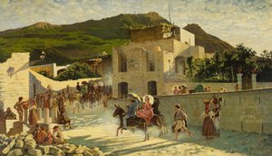 Séta Caprihoz, 1867 körül (olaj, vászon)