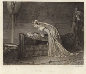 Lear király és Cordelia alkotó: Marcus Stone