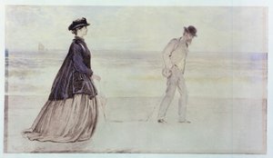 A boldog pár – Mr. és Mrs. Lammle, 1864 (wc papíron) alkotó: Marcus Stone
