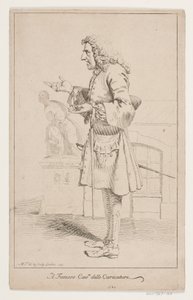 "A híres Cavre delle Caricature". Portræt Pier Leone Ghezzi (1674-1755)