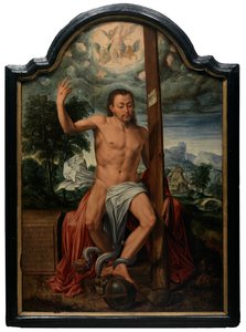 Diadalmas Krisztus (olaj a panelen) alkotó: Marcus the Elder Gheeraerts