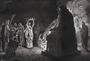 Föníciai áldozat Molochnak (lithó)