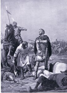 Romanus Diogenes császár elfogása Alp Arslanti által 1071-ben (litó) alkotó: Margaret Dovaston