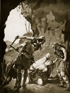 II. Konstantin, akit a dánok megöltek, Kr. u. 881, illusztráció a "Hutchinson