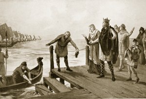 Edgar, a békeszerető, haditengerészeti szemlét tart, illusztráció a "Hutchinson