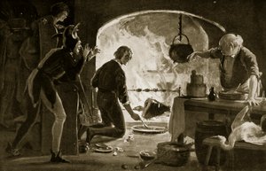 Lambert Simnel a konyhában, illusztráció a "Hutchinson