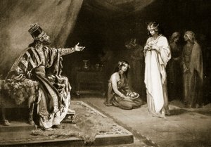 Asszíriai hercegnő és Kara-Indás, Babilon királyának házassága, illusztráció a "Hutchinson