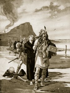 The Plunder of Lindisfarne, illusztráció a "Hutchinson