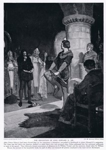 II. Edvrád király trónfosztása Kr. u. 1327. alkotó: Margaret Dovaston