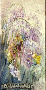 The Joy Bells Ring (akvarell, karton) alkotó: Margaret E. Bayliss