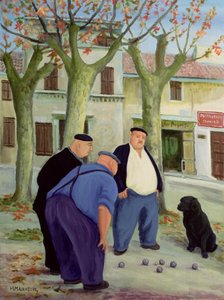 Boule Players (olaj, vászon)