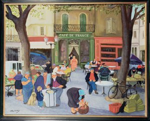 Cafe, Provence (olaj, vászon)