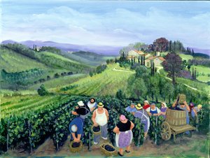 Chianti táj (olaj, vászon)