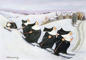 Síelés (olaj, papír)