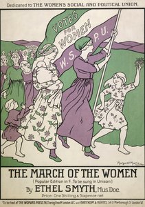 A „The March of the Women” dallapja, 1911 alkotó: Margaret Morris