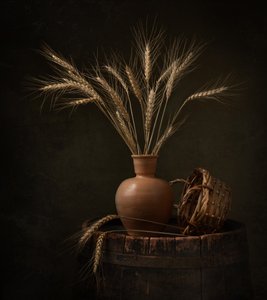 Búza betakarítás – csendélet