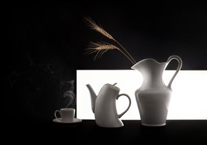 Minimalista reggeli jelenet