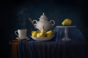 Gőzölt tea és körte alkotó: Margareth Perfoncio