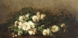 Csendélet gitárral és rózsákkal alkotó: Margaretha Roosenboom