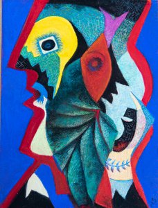 Picasso után, 2020 (pasztell)