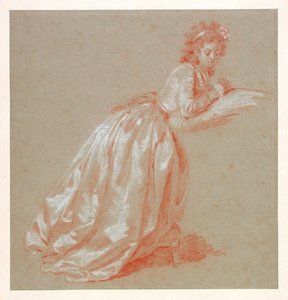 Fiatal nő térdel alkotó: Marguerite Gerard