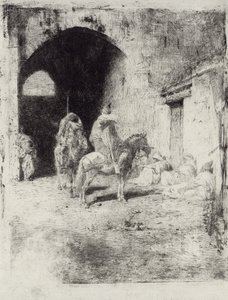 Casbah őrség Tetouanban alkotó: Marià Fortuny Marsal