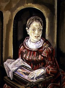 The Needlewoman (olaj, vászon)