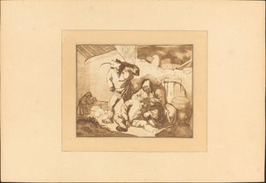 Paraszti jelenet alkotó: Maria Catharina Prestel after Isack van Ostade