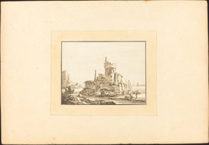 Táj egy kerek toronnyal alkotó: Maria Catharina Prestel after Thomas Wyck