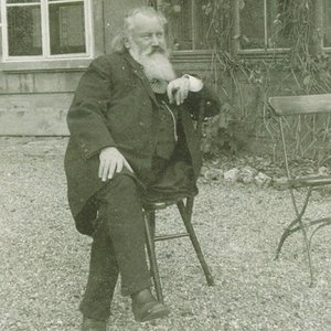 Johannes Brahms 1833-1897, 1894 zeneszerző portréja alkotó: Maria Fellinger