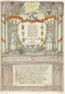 Vers Vilmos hercegnőnek V. Vilmos herceg negyvenedik születésnapján, 1788-ban alkotó: Maria Margaretha la Fargue