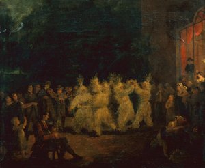 Szüreti tánc a Rosanna Co Wicklow-ban (olaj) alkotó: Maria Spilsbury
