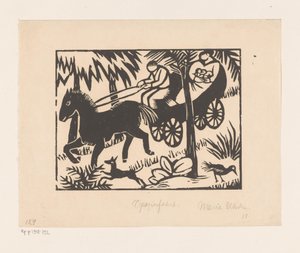 Kirándulás (eredeti cím az objektumon) alkotó: Maria Uhden (signed by artist)