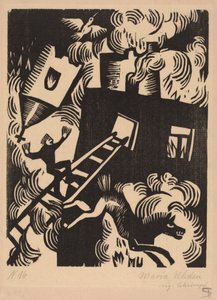 Égő ház, 1918.